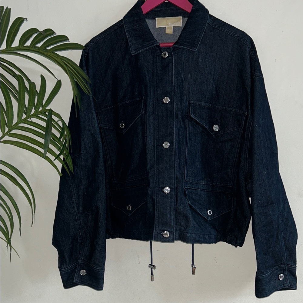 MICHAEL Michael Kors Dark Blue Jean Jacket